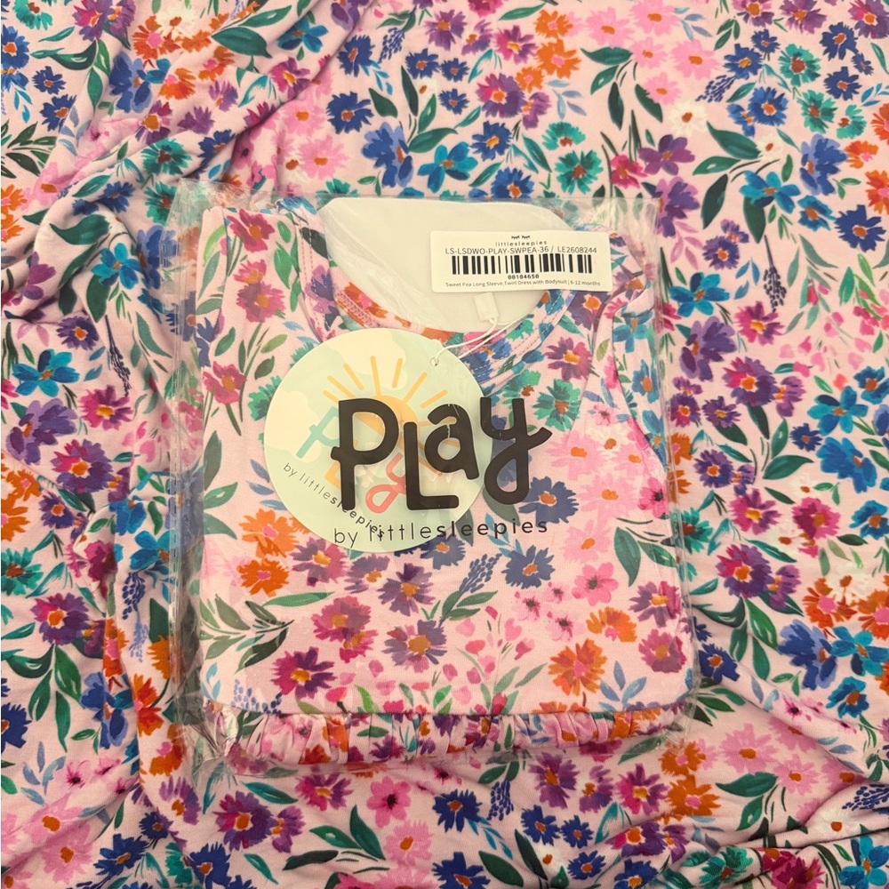 Little Sleepies Floral Play Romper in Pink, Purple, Green, Orange, Blue